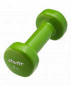 Гантель виниловая StarFit DB-101 2 кг, зеленая